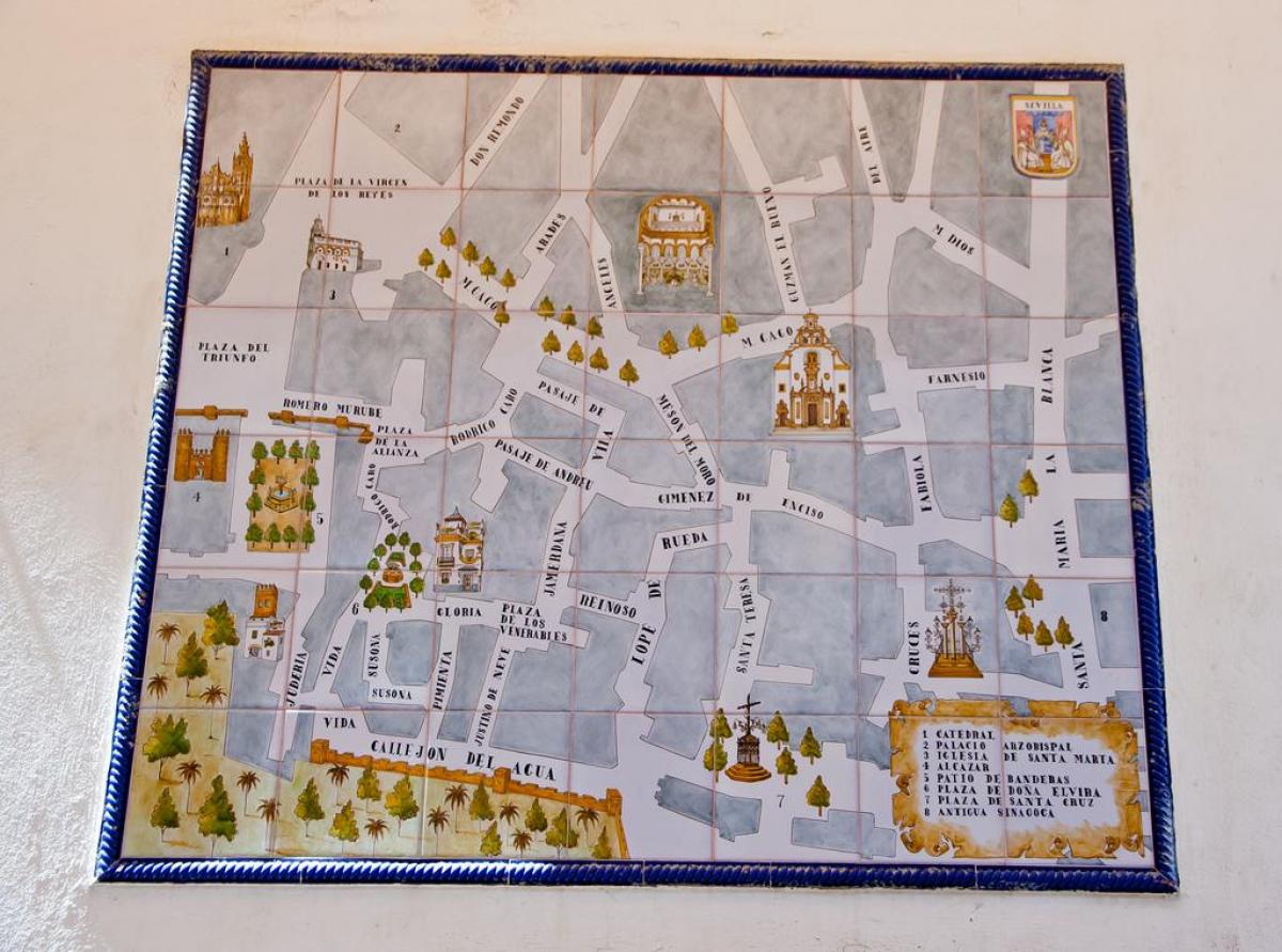 harta e judenjve tremujorin Sevilles