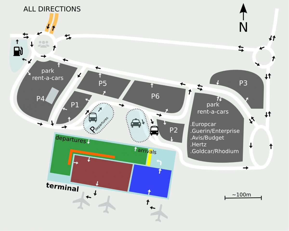 Sevilla aeroporti hartë