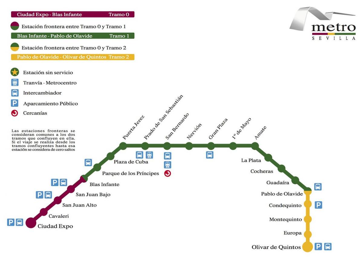 metro Seviljes hartë