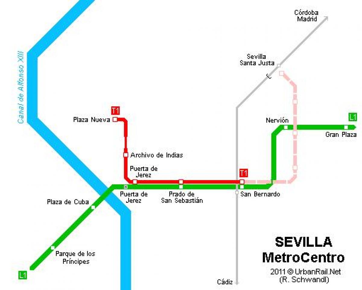 harta e Seviljes tramvaj