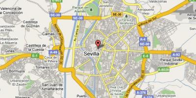 Barrio de santa cruz Seviljes hartë