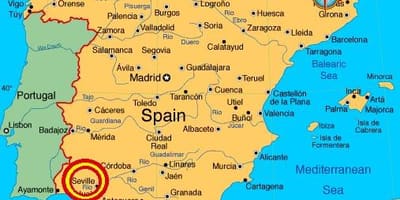 Sevilla espana hartë