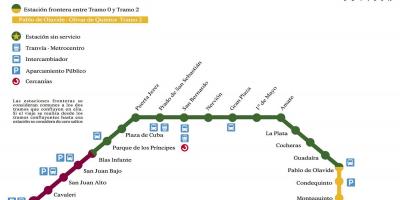 Metro Seviljes hartë